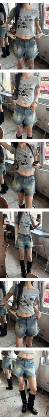 [S/S] Regular printing half t-shirts(3color)