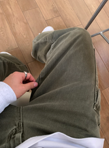No-Mace Parachute Deep Dying Cargo Wide Pants