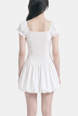 Aveline Ruched Bubble Dress