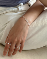Float pearl ring (silver) *1PCS