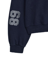 mid horse zip up (navy)