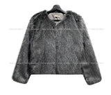 Casey No Collar Fur Jacket
