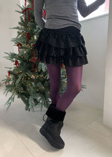 FLOWER CANCAN SKIRT SHORTS