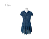 Deed Frill Shirring Hood Mini One Piece T-Shirt