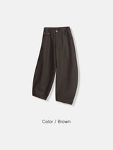 Eisanne Non-Fade Curved Denim Pants 3C