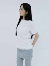 FRILL CANCAN T-SHIRT(WHITE)