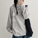 キッチ ルック ビーズ パイピング ハイネック フーディー (3 colors)