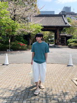 Boucle Open-Knit Summer Sweater