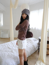 floral punching beanie