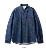 26SS★ グリットスラブデニムシャツ
