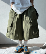 ライトニング✨カーゴワイドパンツ 🩶🖤💚3COLOR