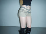alone eyelet camo shorts
