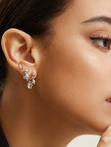 Twist Wave 925 Silver Stud Earring E050-02H