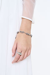 NO.600 [SILVER] ツーホールドボールブレスレット