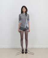 Micro Wool Shorts / Grey