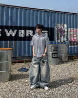 Clear Balloon Denim Pants
