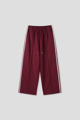 pintuck wide track pants 