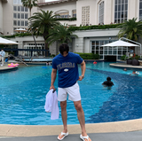 Liu Washing Cotton Banding Shorts