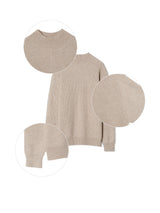 Washable Hacci Half Turtleneck Knit (7 Colors, L / XL)