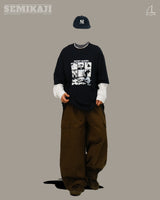 ADシークレット レイヤード ロングスリーブ T