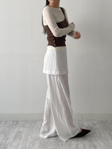 Weekly Tencel See-through Long Sleeve T-shirt