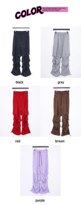 カッツピンタックワイドパンツ (5color)