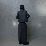 DOUBLE WAIST MAXI SKIRT