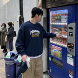 フラッグプリント オーバーフィット スウェットシャツ MTM