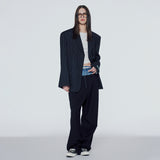 Oversized single-breasted jacket