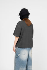 ベロデッキピグメントクロップショートスリーブTシャツ