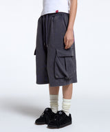 SHOUT OUT CONY CARGO SWEAT SHORTS / CHARCOAL