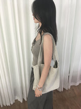 Oatmeal Washed Eco Bag