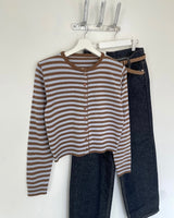 kitsch Round Stripe Cardigan 4C
