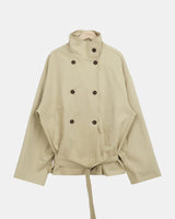 Bailin Belted Short Trench Jacket