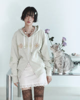 [ olohoyo X minjiena ] Butterfly hoodie vintage mint