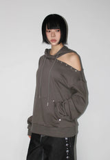 CUTTING EYELET HOODIE