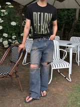 ボールドレタリングハーフTシャツ(3color)