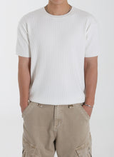 RIB ROUND MUSCLE FIT KNIT