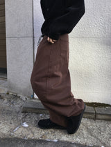 Vibrick Brown Balloon Wide Pants