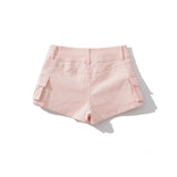 Pink Cargo Short Pants
