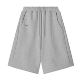 [mnem] pintuck logo bermuda shorts (gray)