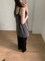 Humming Patchwork sleeveless (2color)
