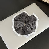 scrunchie corduroy dot_grey