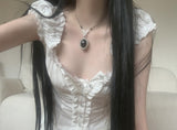 [only suzen] Rina Black Vintage Necklace
