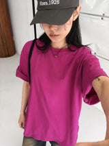 [UNISEX] ティフェンデイリープレーンオーバーフィット半袖Tシャツ