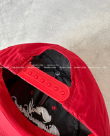 Red rope snapback ball cap