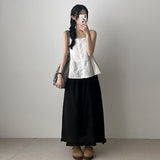 Sugar Lace Pin Tuck Pleated Nash Vest Blouse 