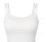 Cheek Flower Layered Sleeveless