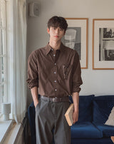 [1+1] Konen Cotton Basic Long Sleeve Shirt
