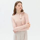 リボンカットアウトTシャツ PINK
